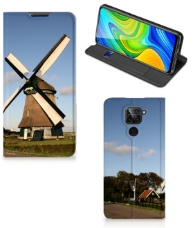 B2Ctelecom Mobiel Bookcase Xiaomi Redmi Note 9 Smart Cover Molen