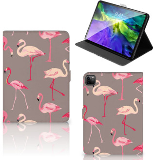 B2Ctelecom Mobiel Case iPad Pro 11 (2020) Cover met Standaard Flamingo