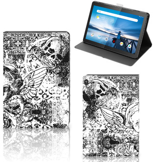 B2Ctelecom Mobiel Case Lenovo Tablet M10 Cover met Magneetsluiting Skulls Angel