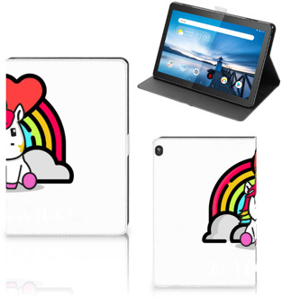 B2Ctelecom Mobiel Case Lenovo Tablet M10 Hoes met Magneetsluiting Unicorn Cute