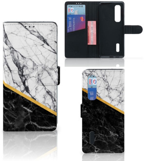 B2Ctelecom Mobiel Case OPPO Find X2 Pro GSM Hoesje Marble White Black