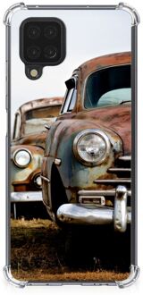 B2Ctelecom Mobiel Case Samsung Galaxy A12 Telefoon Hoesje met doorzichtige rand Vintage Auto