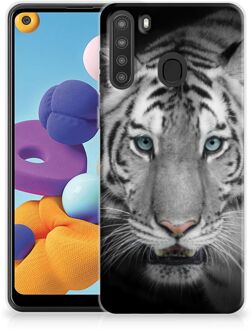 B2Ctelecom Mobiel Case Samsung Galaxy A21 GSM Hoesje Tijger