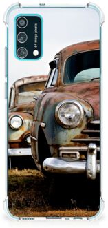 B2Ctelecom Mobiel Case Samsung Galaxy M02s | A02s Telefoon Hoesje met doorzichtige rand Vintage Auto