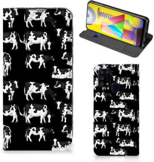 B2Ctelecom Mobiel Case Samsung Galaxy M31 Telefoon Hoesje Design Koetjes