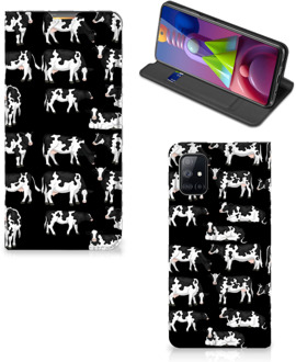 B2Ctelecom Mobiel Case Samsung Galaxy M51 Telefoon Hoesje Design Koetjes