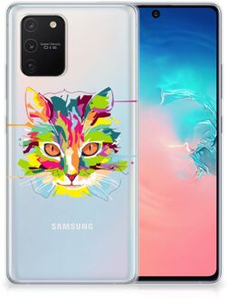 B2Ctelecom Mobiel Case Samsung Galaxy S10 Lite GSM Hoesje Doorzichtig Cat Color