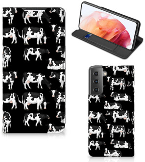 B2Ctelecom Mobiel Case Samsung Galaxy S21 Telefoon Hoesje Design Koetjes