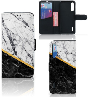 B2Ctelecom Mobiel Case Xiaomi Mi A3 GSM Hoesje Marble White Black