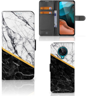 B2Ctelecom Mobiel Case Xiaomi Poco F2 Pro GSM Hoesje Marble White Black