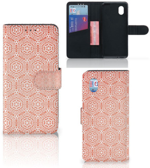 B2Ctelecom Mobiel Hoesje Alcatel 1B (2020) Smartphone Hoesje Pattern Orange