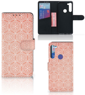 B2Ctelecom Mobiel Hoesje Motorola G8 Power Smartphone Hoesje Pattern Orange