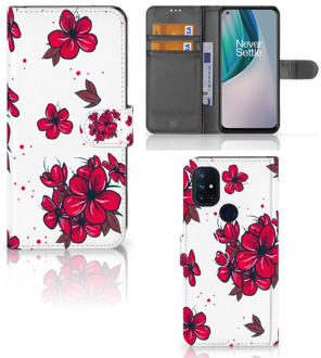 B2Ctelecom Mobiel Hoesje OnePlus Nord N10 Book Case Blossom Red