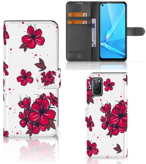 B2Ctelecom Mobiel Hoesje OPPO A72 | OPPO A52 Book Case Blossom Red