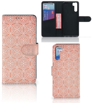 B2Ctelecom Mobiel Hoesje OPPO A91 | Reno3 Smartphone Hoesje Pattern Orange