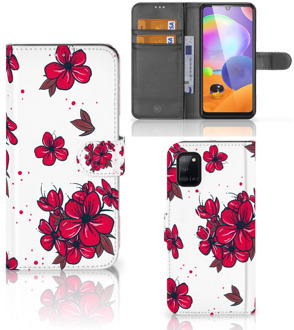 B2Ctelecom Mobiel Hoesje Samsung Galaxy A31 Book Case Blossom Red