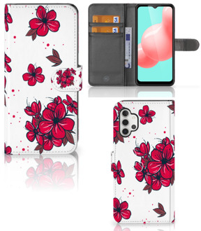 B2Ctelecom Mobiel Hoesje Samsung Galaxy A32 5G Book Case Blossom Red