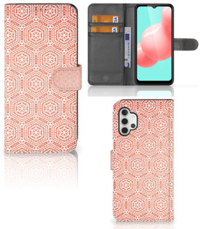 B2Ctelecom Mobiel Hoesje Samsung Galaxy A32 5G Smartphone Hoesje Pattern Orange