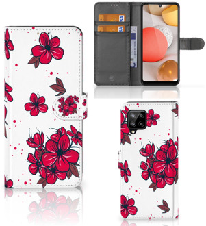 B2Ctelecom Mobiel Hoesje Samsung Galaxy A42 5G Book Case Blossom Red