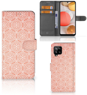 B2Ctelecom Mobiel Hoesje Samsung Galaxy A42 5G Smartphone Hoesje Pattern Orange