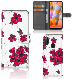 B2Ctelecom Mobiel Hoesje Samsung Galaxy M11 | A11 Book Case Blossom Red