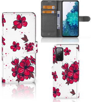 B2Ctelecom Mobiel Hoesje Samsung Galaxy S20FE Book Case Blossom Red