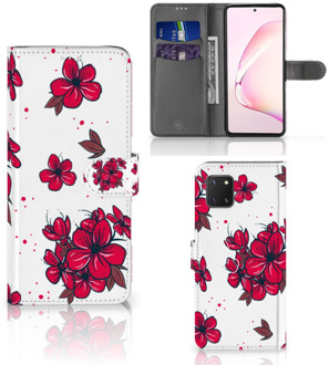 B2Ctelecom Mobiel Hoesje Samsung Note 10 Lite Book Case Blossom Red