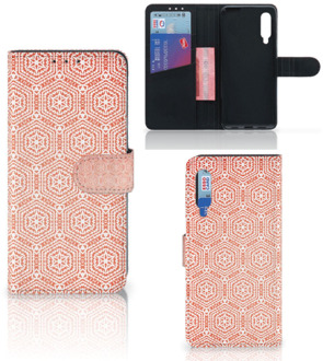 B2Ctelecom Mobiel Hoesje Xiaomi Mi 9 Smartphone Hoesje Pattern Orange