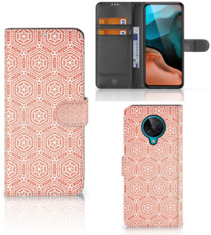 B2Ctelecom Mobiel Hoesje Xiaomi Poco F2 Pro Smartphone Hoesje Pattern Orange