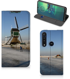 B2Ctelecom Motorola G8 Plus Book Cover Schaatsers Friesland