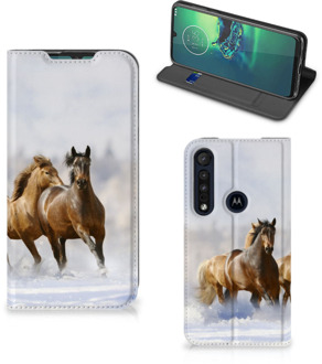 B2Ctelecom Motorola G8 Plus Hoesje maken Paarden