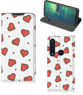 B2Ctelecom Motorola G8 Plus Hoesje met Magneet Hearts