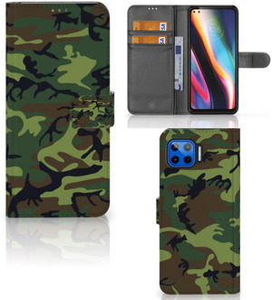 B2Ctelecom Motorola Moto G 5G Plus Portemonnee hoesje Army Dark