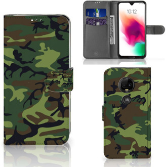 B2Ctelecom Motorola Moto G7 | G7 Plus Bookcase Hoesje Design Army Dark