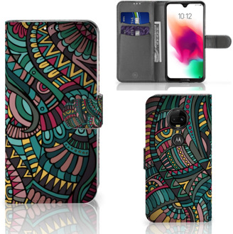 B2Ctelecom Motorola Moto G7 | G7 Plus Bookcase Hoesje Design Aztec