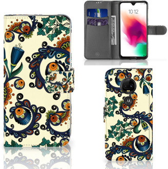 B2Ctelecom Motorola Moto G7 | G7 Plus Bookcase Hoesje Design Barok Flower