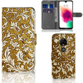 B2Ctelecom Motorola Moto G7 | G7 Plus Bookcase Hoesje Design Barok Goud