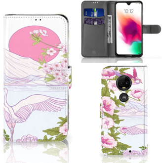 B2Ctelecom Motorola Moto G7 | G7 Plus Bookcase Hoesje Design Bird Standing