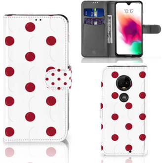 B2Ctelecom Motorola Moto G7 | G7 Plus Bookcase Hoesje Design Cherries