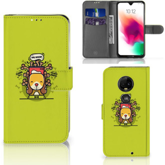 B2Ctelecom Motorola Moto G7 | G7 Plus Bookcase Hoesje Design Doggy Biscuit