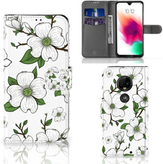 B2Ctelecom Motorola Moto G7 | G7 Plus Bookcase Hoesje Design Dogwood Flowers