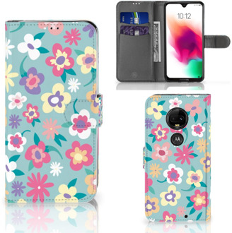 B2Ctelecom Motorola Moto G7 | G7 Plus Bookcase Hoesje Design Flower Power