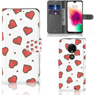 B2Ctelecom Motorola Moto G7 | G7 Plus Bookcase Hoesje Design Hearts