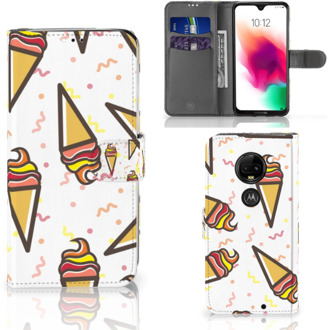 B2Ctelecom Motorola Moto G7 | G7 Plus Bookcase Hoesje Design Icecream