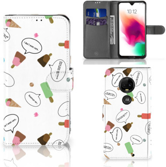 B2Ctelecom Motorola Moto G7 | G7 Plus Bookcase Hoesje Design IJsjes