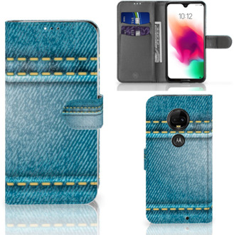 B2Ctelecom Motorola Moto G7 | G7 Plus Bookcase Hoesje Design Jeans