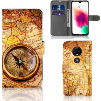 B2Ctelecom Motorola Moto G7 | G7 Plus Bookcase Hoesje Design Kompas