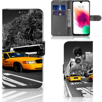 B2Ctelecom Motorola Moto G7 | G7 Plus Bookcase Hoesje Design New York Taxi