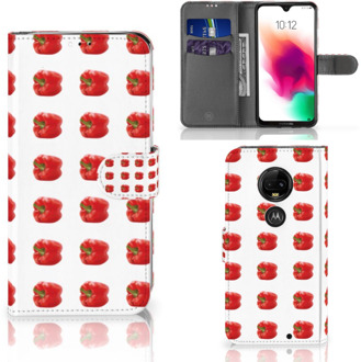 B2Ctelecom Motorola Moto G7 | G7 Plus Bookcase Hoesje Design Paprika Red