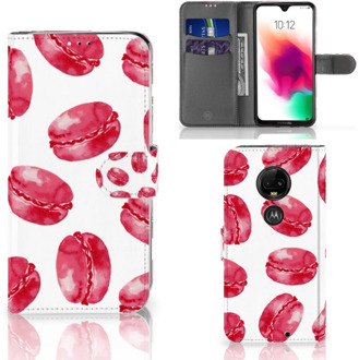 B2Ctelecom Motorola Moto G7 | G7 Plus Bookcase Hoesje Design Pink Macarons